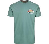 Weird Fish - "Land And Sea" T-shirt imprimé au dos pour hommes WF596 (4XL) (Gris-bleu)