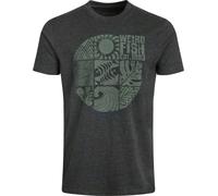 Weird Fish - "Summer Sector" T-shirt pour homme WF465 (S) (noir lavé)