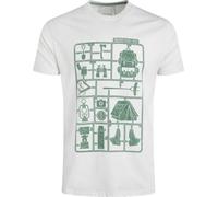 Weird Fish - T-shirt "Camp Kit" pour homme WF464 (L) (Blanc poussiéreux)