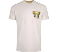 Weird Fish - T-shirt "Wild Life" imprimé au dos pour hommes WF536 (S) (Blanc poussiéreux)