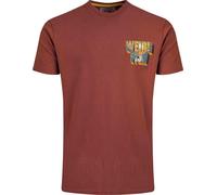 Weird Fish - T-shirt "Wild Life" imprimé au dos pour hommes WF536 (S) (Paprika)
