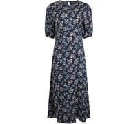 Weird Fish Weird Fish Black Everly Viscose Printed Tea Dress Black EU 42 (UK 14)