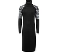 Weird Fish Weird Fish Black Ezzie Fair Isle Pattern Roll Neck Knitted Dress Black EU 50 (UK 22)
