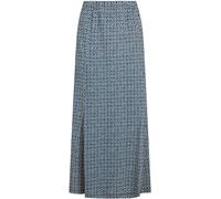 Weird Fish Weird Fish Blue Ares Printed Jersey A-Line Maxi Skirt Blue 10