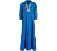 Weird Fish Weird Fish Blue Arles Embroidered Double Cloth 100% Cotton Dress Blue EU 38 (UK 10)