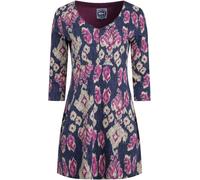 Weird Fish Weird Fish Blue Marl Arielle Printed Jersey 3/4 Sleeve Tunic