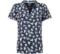 Weird Fish Weird Fish Blue Rhenena Printed Jersey Polo Shirt Blue EU 42 (UK 14)