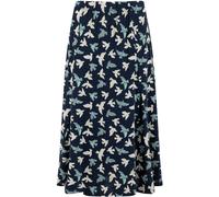 Weird Fish Weird Fish Blue Romaro Printed Jersey Midi Skirt Blue EU 38 (UK 10)