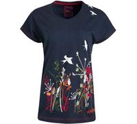 Weird Fish Weird Fish Blue Swirling Swallows Printed Graphic T-Shirt