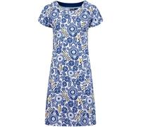 Weird Fish Weird Fish Blue Tallahassee Printed Jersey Dress Blue EU 40 (UK 12)