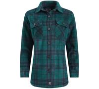Weird Fish Weird Fish Green Autumn Check Fleece Shacket