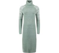 Weird Fish Weird Fish Green Ezzie Fair Isle Pattern Roll Neck Knitted Dress Green EU 50 (UK 22)