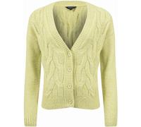 Weird Fish Weird Fish Green Rhona Super Soft Cable Knit Cardigan