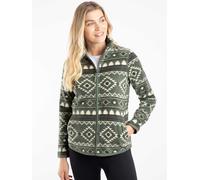Weird Fish Weird Fish Green Rochelle Full Zip Printed Microfleece