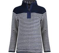 Weird Fish Weird Fish Juilet Quarter Zip Rayure Macaroni 100% coton Chandail