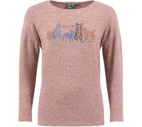 Weird Fish Weird Fish Pink Dogs Life Soft Touch Front Print Long Sleeve T-Shirt
