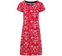 Weird Fish Weird Fish Red Tallahassee Printed Jersey Dress Red EU 46 (UK 18)