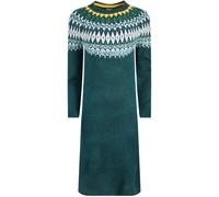 Weird Fish Weird Fish Robe pull Dutton en maille à Motif Fair Isle Bleu EU 42 (UK 14)