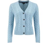 Weird Fish Weird Fish Sky Blue Constance Cable Knit Cardigan
