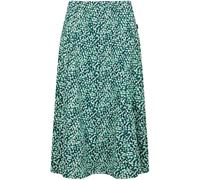 Weird Fish Weird Fish Teal Romaro Printed Jersey Midi Skirt Teal EU 44 (UK 16)