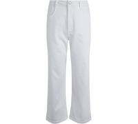 Weird Fish Weird Fish White Soulina Wide Leg Cropped Denim Jeans