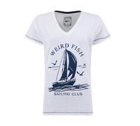 Weird Fish Weird Fish White West Coast Front Print Graphic T-Shirt
