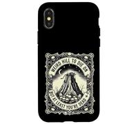 Weird Hill va Mourir mais au Moins tu ES Dead Pun Vintage Coque pour iPhone X/XS