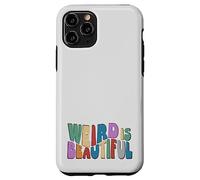 Weird is Beautiful ! Retro Groovy Wavy Inspirations Amusante Coque pour iPhone 11 Pro