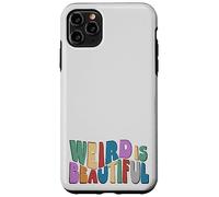 Weird is Beautiful ! Retro Groovy Wavy Inspirations Amusante Coque pour iPhone 11 Pro Max