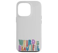Weird is Beautiful ! Retro Groovy Wavy Inspirations Amusante Coque pour iPhone 13 Pro