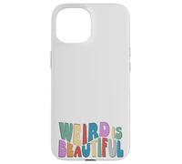 Weird is Beautiful ! Retro Groovy Wavy Inspirations Amusante Coque pour iPhone 15