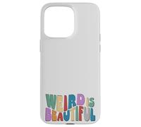 Weird is Beautiful ! Retro Groovy Wavy Inspirations Amusante Coque pour iPhone 15 Pro Max