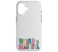 Weird is Beautiful ! Retro Groovy Wavy Inspirations Amusante Coque pour iPhone 16