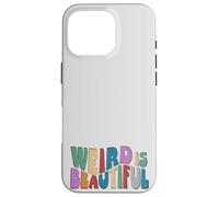 Weird is Beautiful ! Retro Groovy Wavy Inspirations Amusante Coque pour iPhone 16 Pro