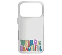 Weird is Beautiful ! Retro Groovy Wavy Inspirations Amusante Coque pour iPhone 17 Pro