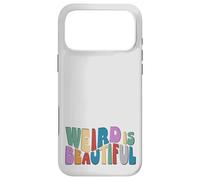 Weird is Beautiful ! Retro Groovy Wavy Inspirations Amusante Coque pour iPhone 17 Pro Max