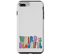 Weird is Beautiful ! Retro Groovy Wavy Inspirations Amusante Coque pour iPhone 7 Plus/8 Plus
