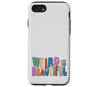 Weird is Beautiful ! Retro Groovy Wavy Inspirations Amusante Coque pour iPhone SE (2020) / 7/8