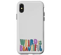 Weird is Beautiful ! Retro Groovy Wavy Inspirations Amusante Coque pour iPhone X/XS