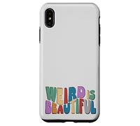 Weird is Beautiful ! Retro Groovy Wavy Inspirations Amusante Coque pour iPhone XS Max