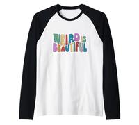 Weird is Beautiful ! Retro Groovy Wavy Inspirations Amusante Manche Raglan