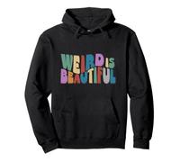 Weird is Beautiful ! Retro Groovy Wavy Inspirations Amusante Sweat à Capuche