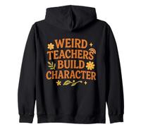 Weird Teachers Build Character - Éducateur Mignon Fleurs rétro Sweat à Capuche