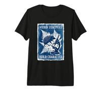 Weird Teachers Build Character Hedgehog Science Professeur T-Shirt Haut de Gamme