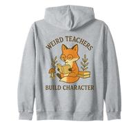 Weird Teachers Build Character - Inspire Les élèves Renard Mignon Sweat à Capuche