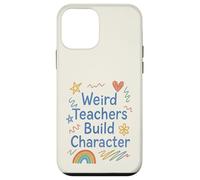Weird Teachers Build Character - Joli Motif cœur Arc-en-Ciel Coque pour iPhone 12 Mini