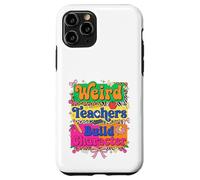 Weird Teachers Build Character Retro Leopard School Graphic Coque pour iPhone 11 Pro