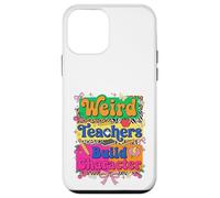Weird Teachers Build Character Retro Leopard School Graphic Coque pour iPhone 12 Mini