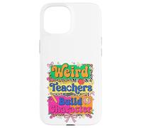Weird Teachers Build Character Retro Leopard School Graphic Coque pour iPhone 15