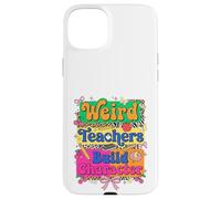 Weird Teachers Build Character Retro Leopard School Graphic Coque pour iPhone 15 Plus